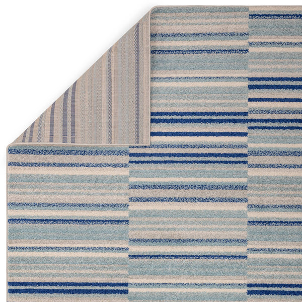 Muse Blue Stripe Rug MU05