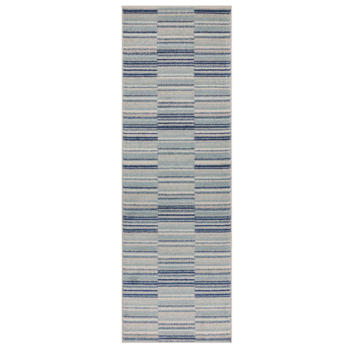 Muse Blue Stripe Rug MU05