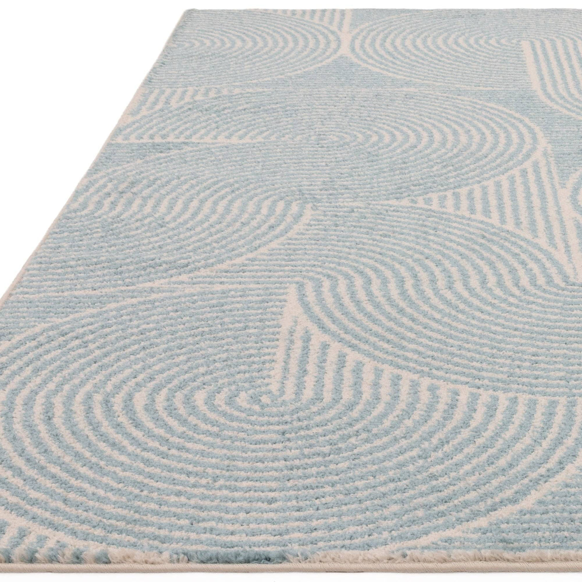 Muse Blue Swirl Rug MU02