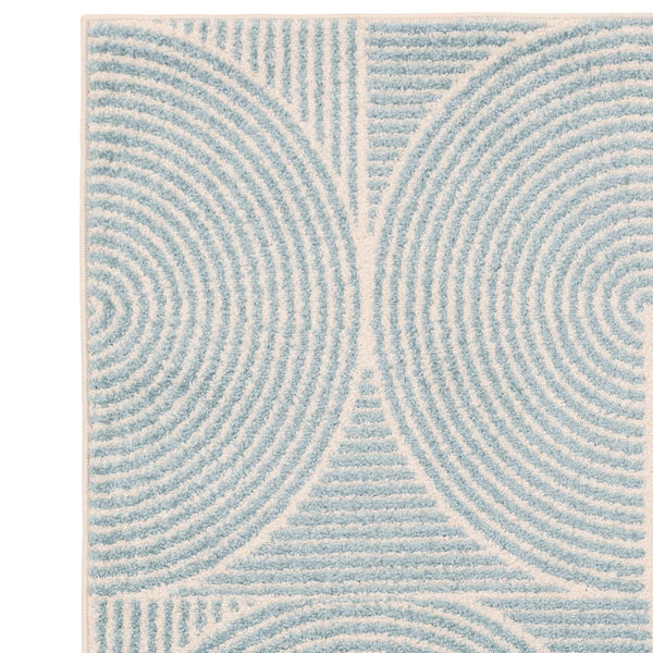 Muse Blue Swirl Rug MU02