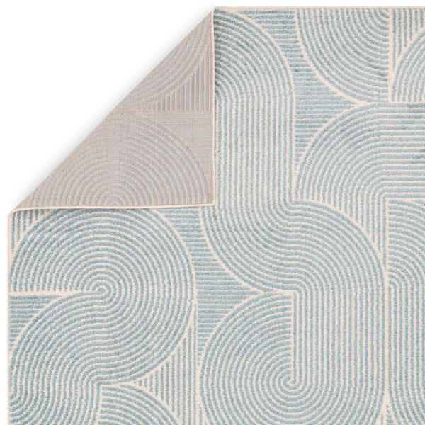 Muse Blue Swirl Rug MU02