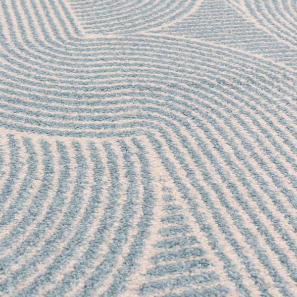 Muse Blue Swirl Rug MU02