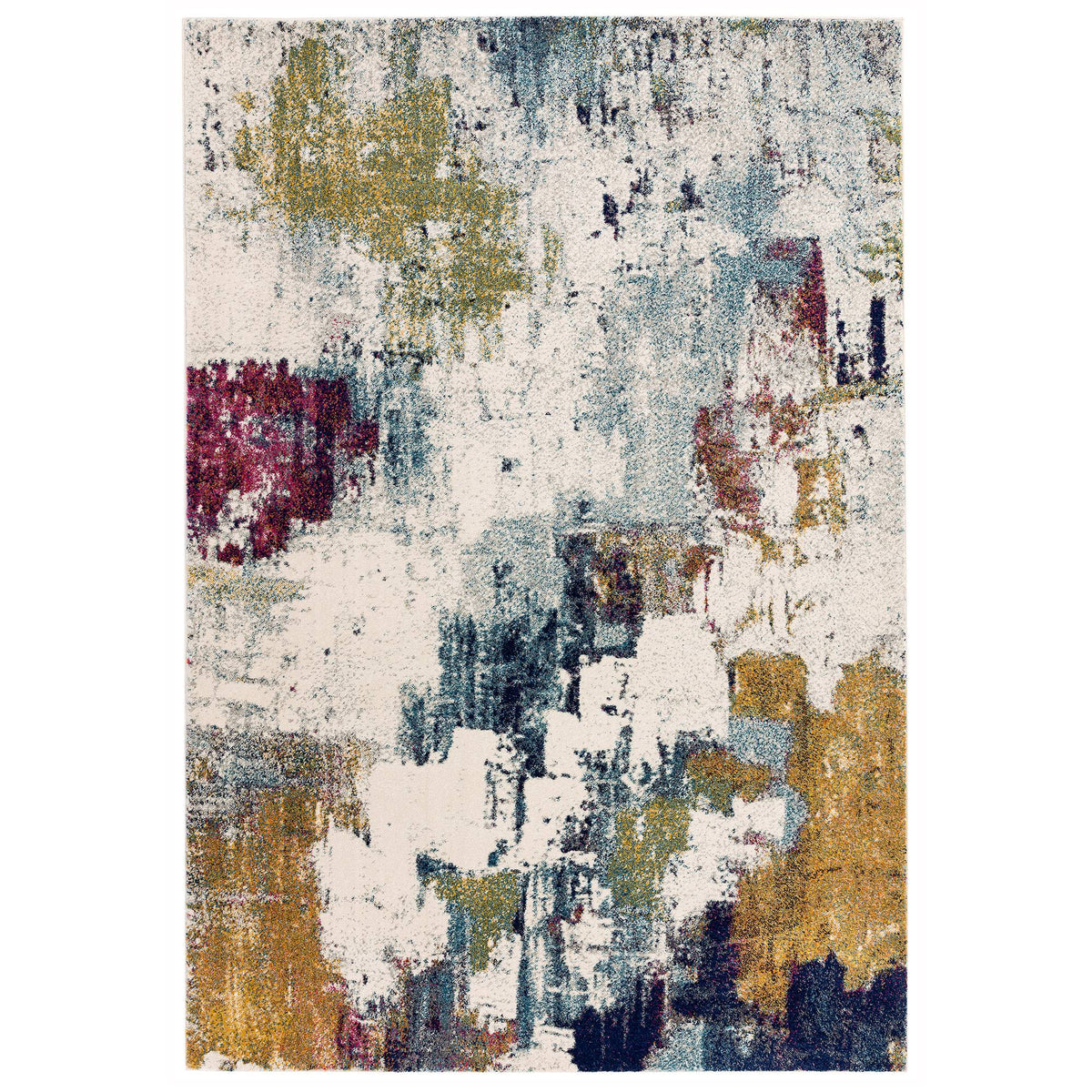 Nova NV22 Abstract Mustard Multi Rug