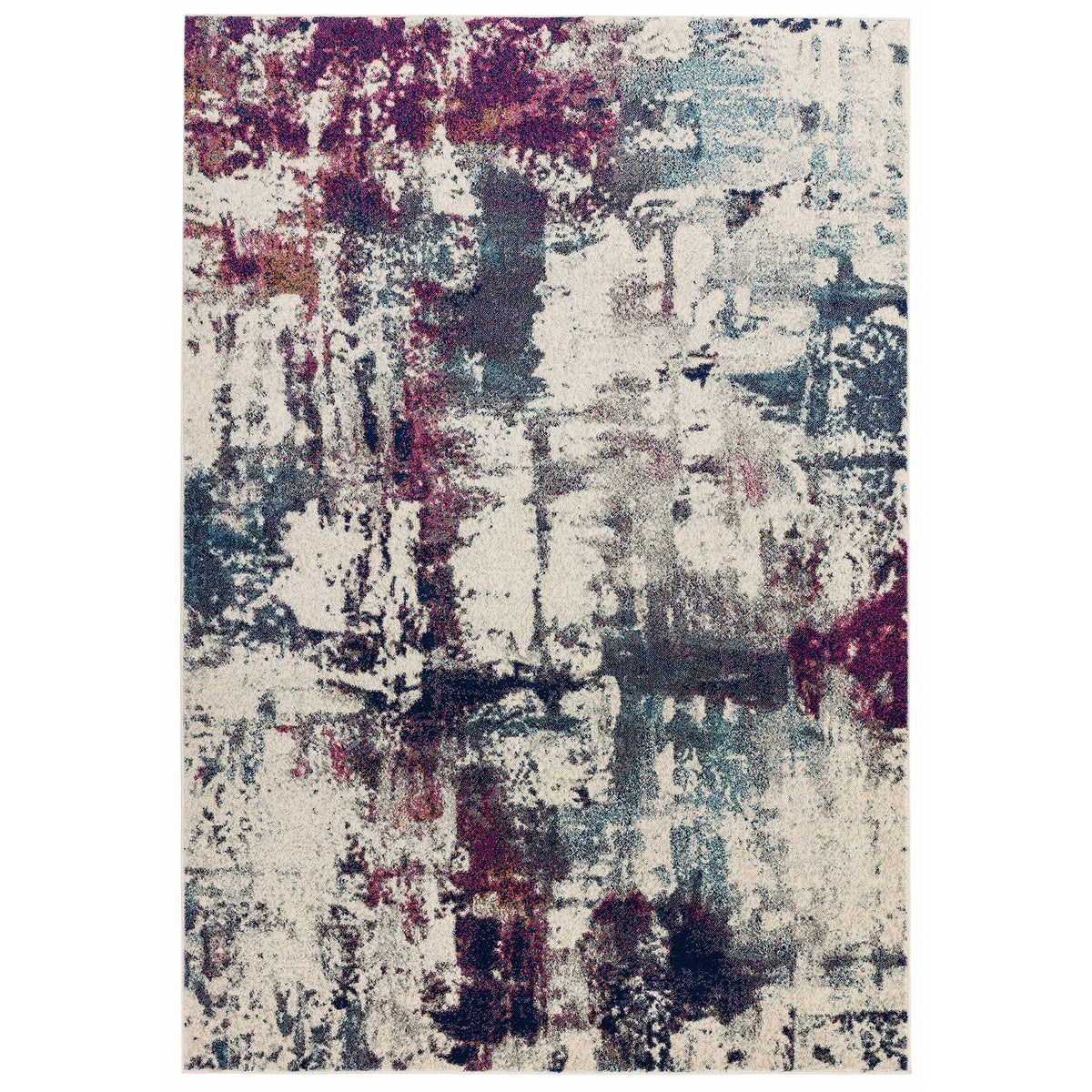 Nova NV23 Abstract Navy Multi Rug