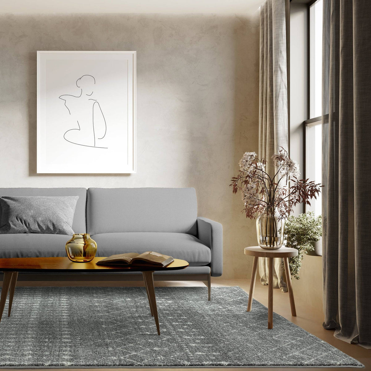 Nova NV34 Nomadic Grey Rug