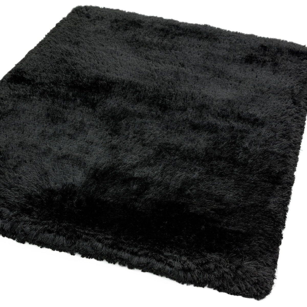Plush Black Rug