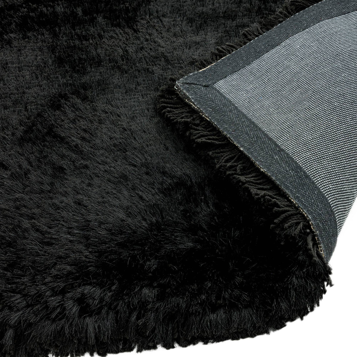 Plush Black Rug