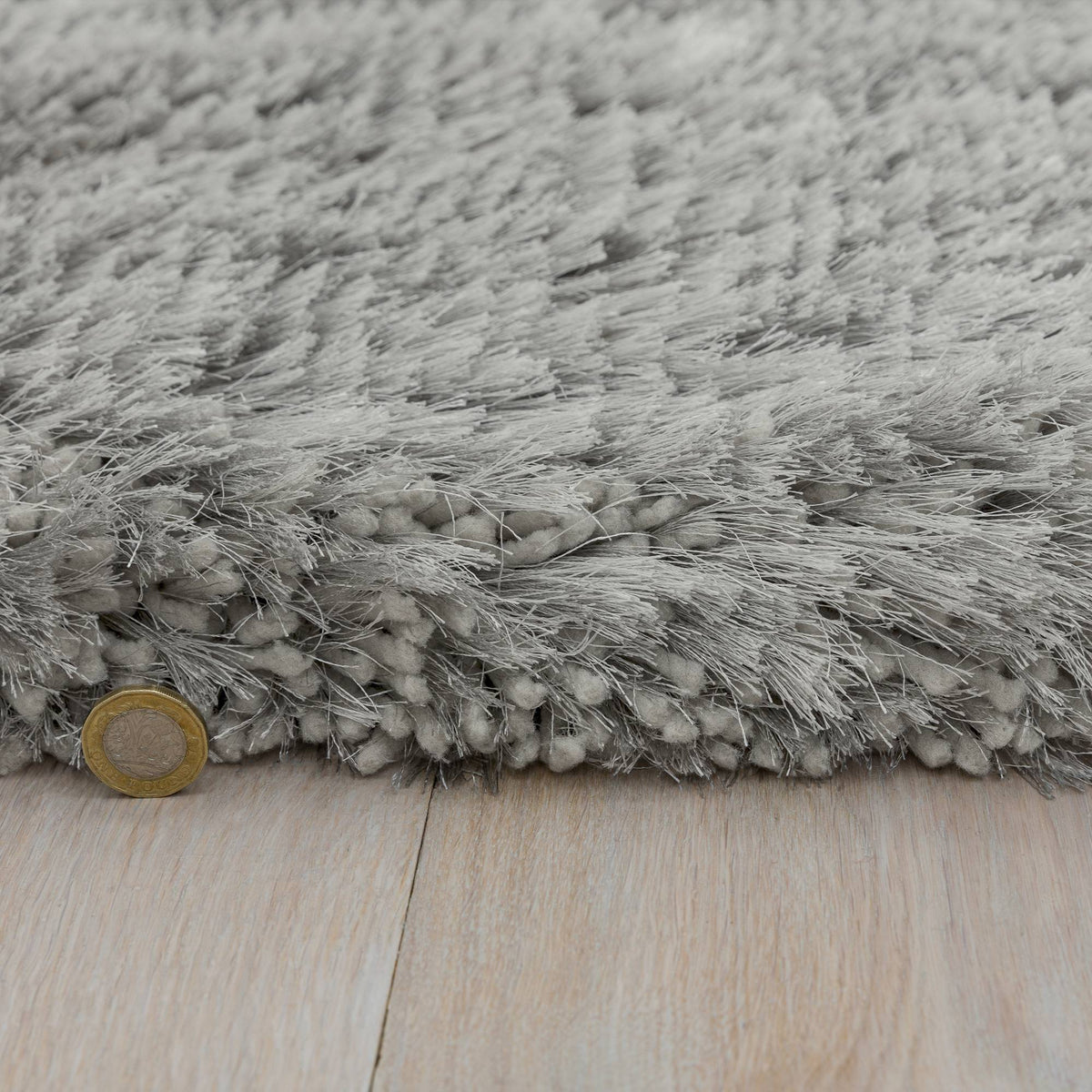 Plush Silver Rug