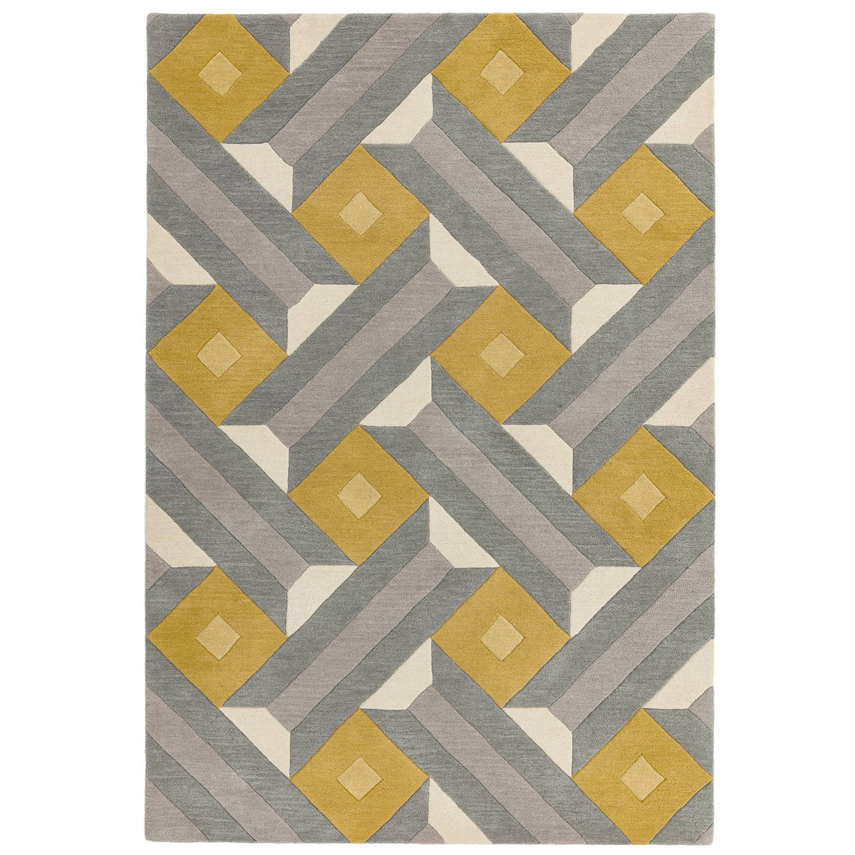 Reef RF01 Motif Ochre Grey Rug