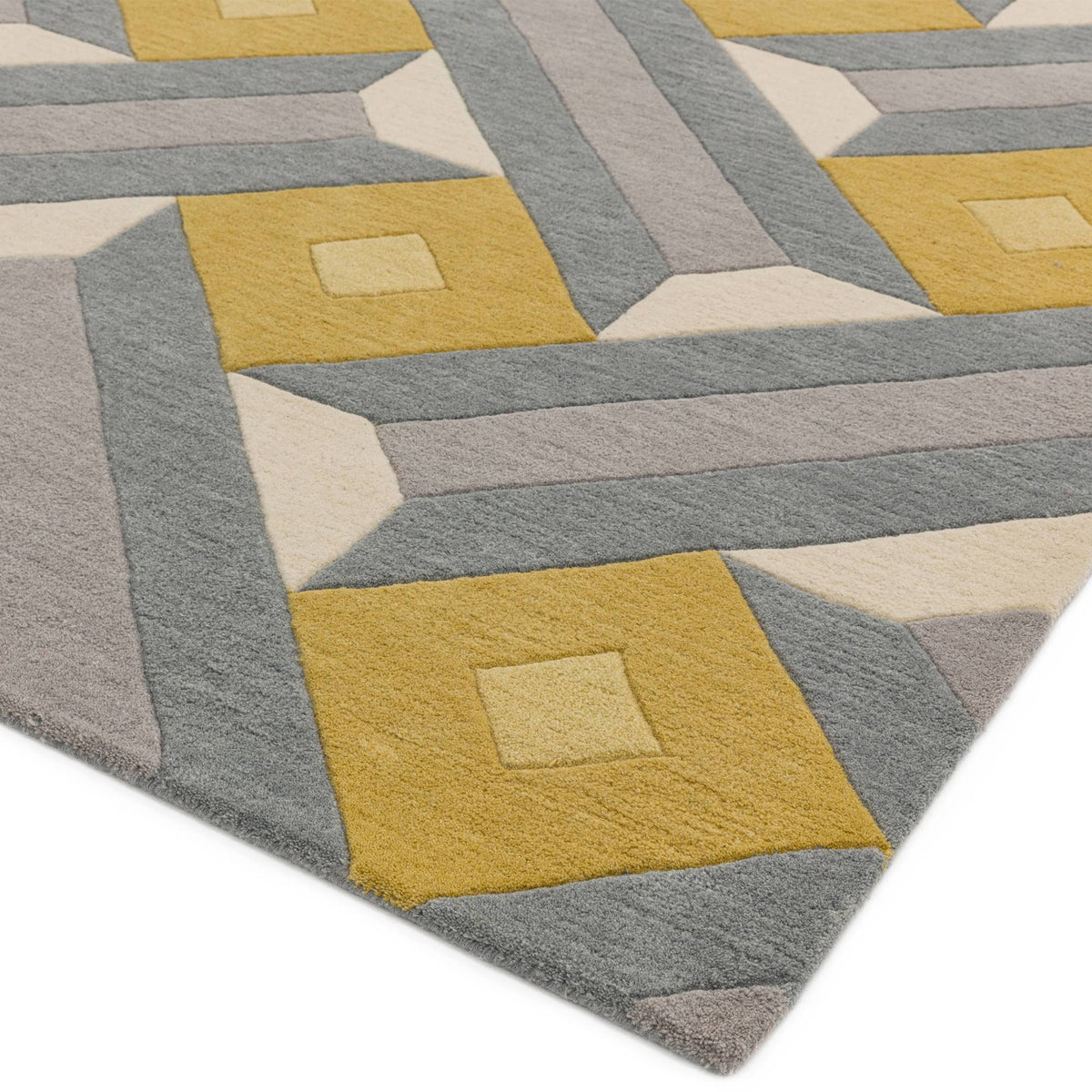 Reef RF01 Motif Ochre Grey Rug