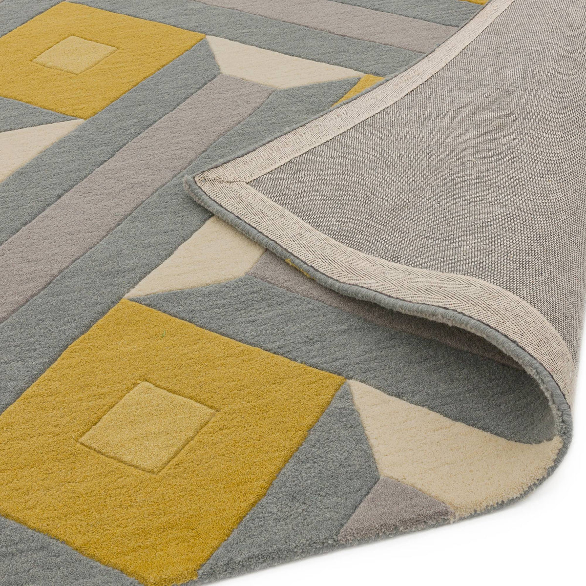 Reef RF01 Motif Ochre Grey Rug