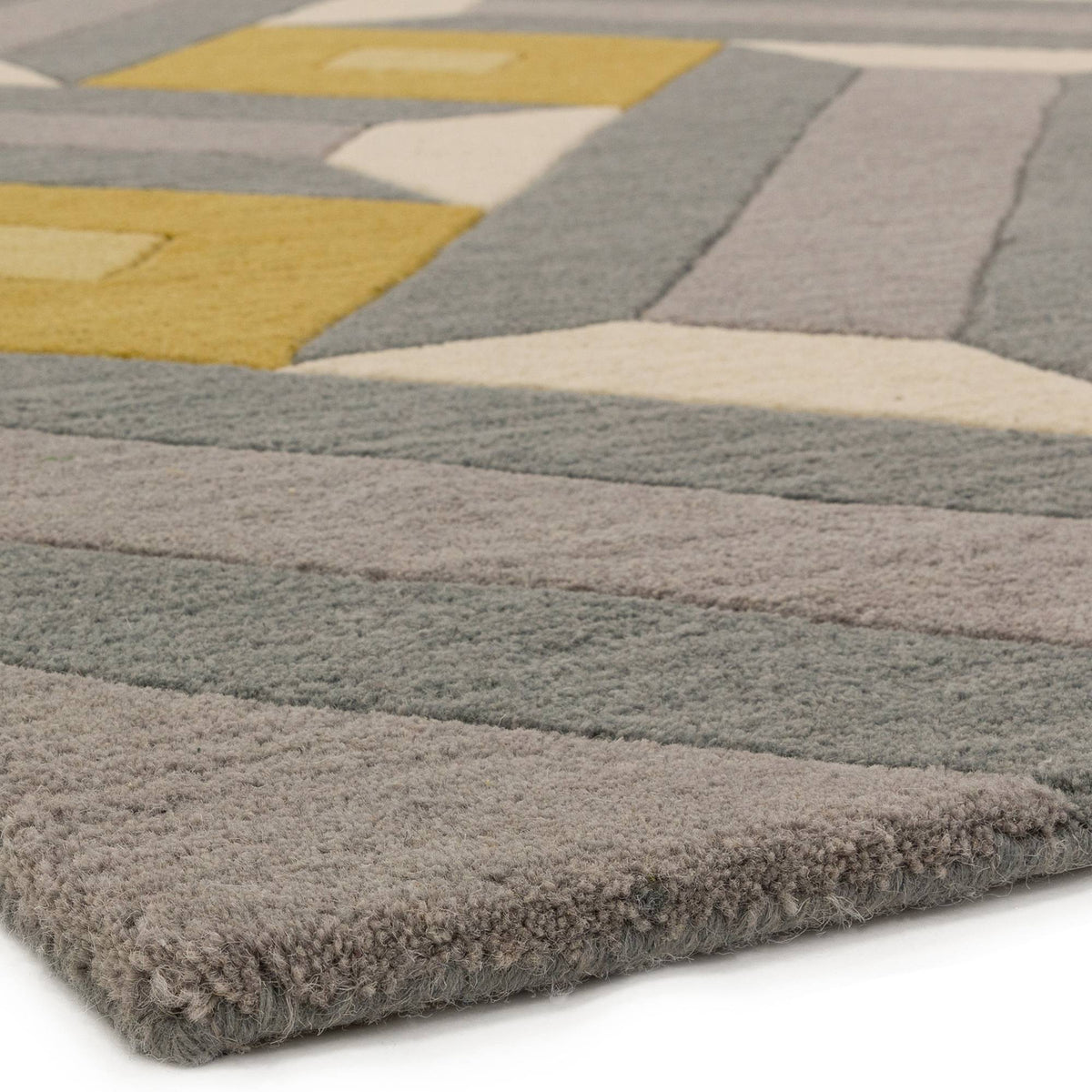 Reef RF01 Motif Ochre Grey Rug