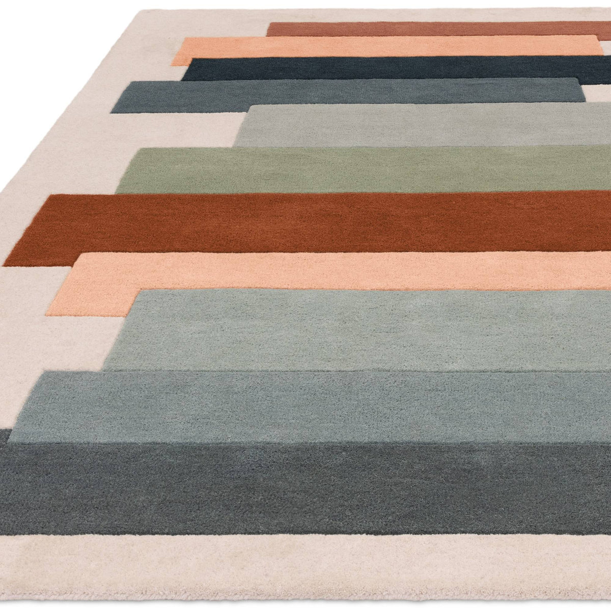 Reef RF32 Stacks Green Rug