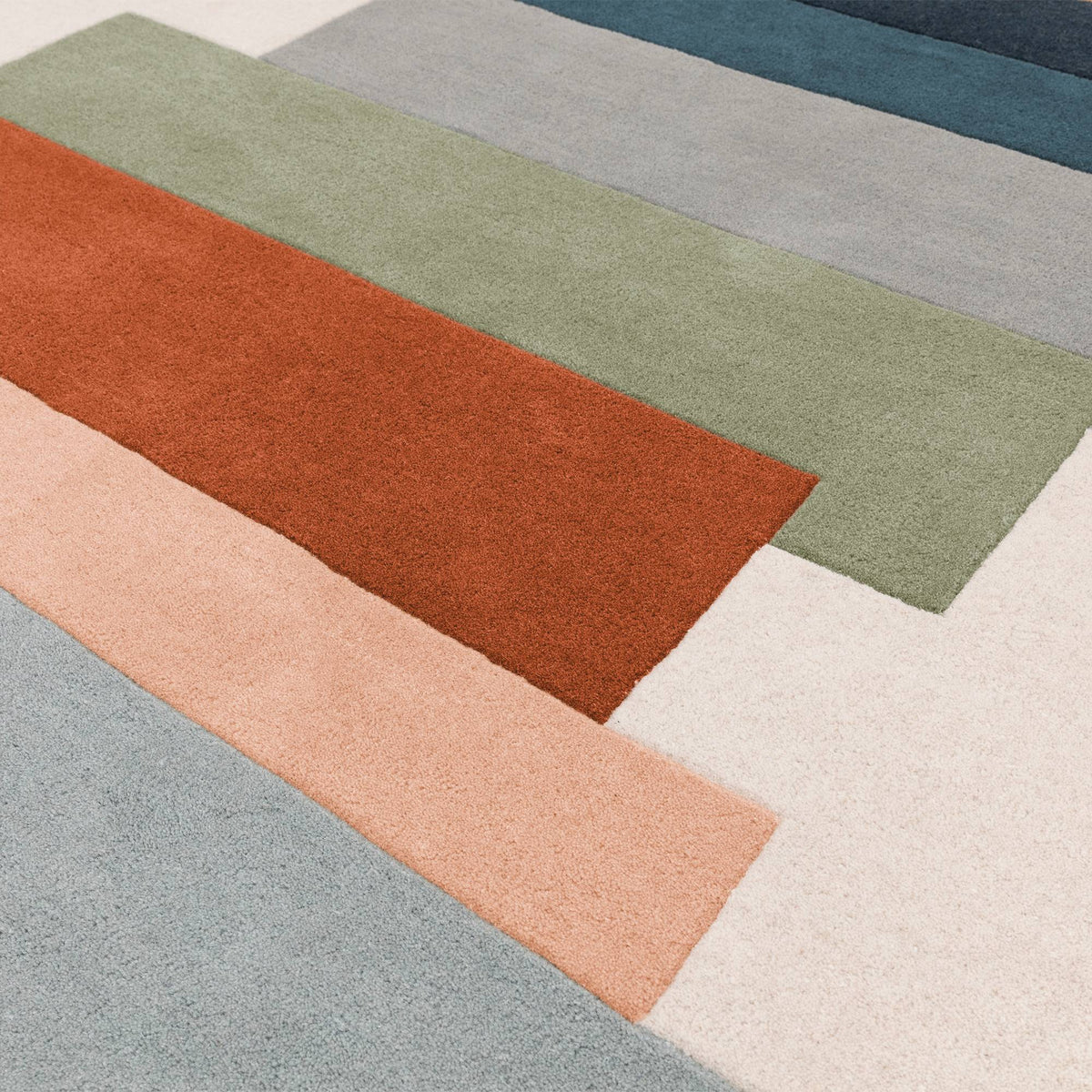 Reef RF32 Stacks Green Rug