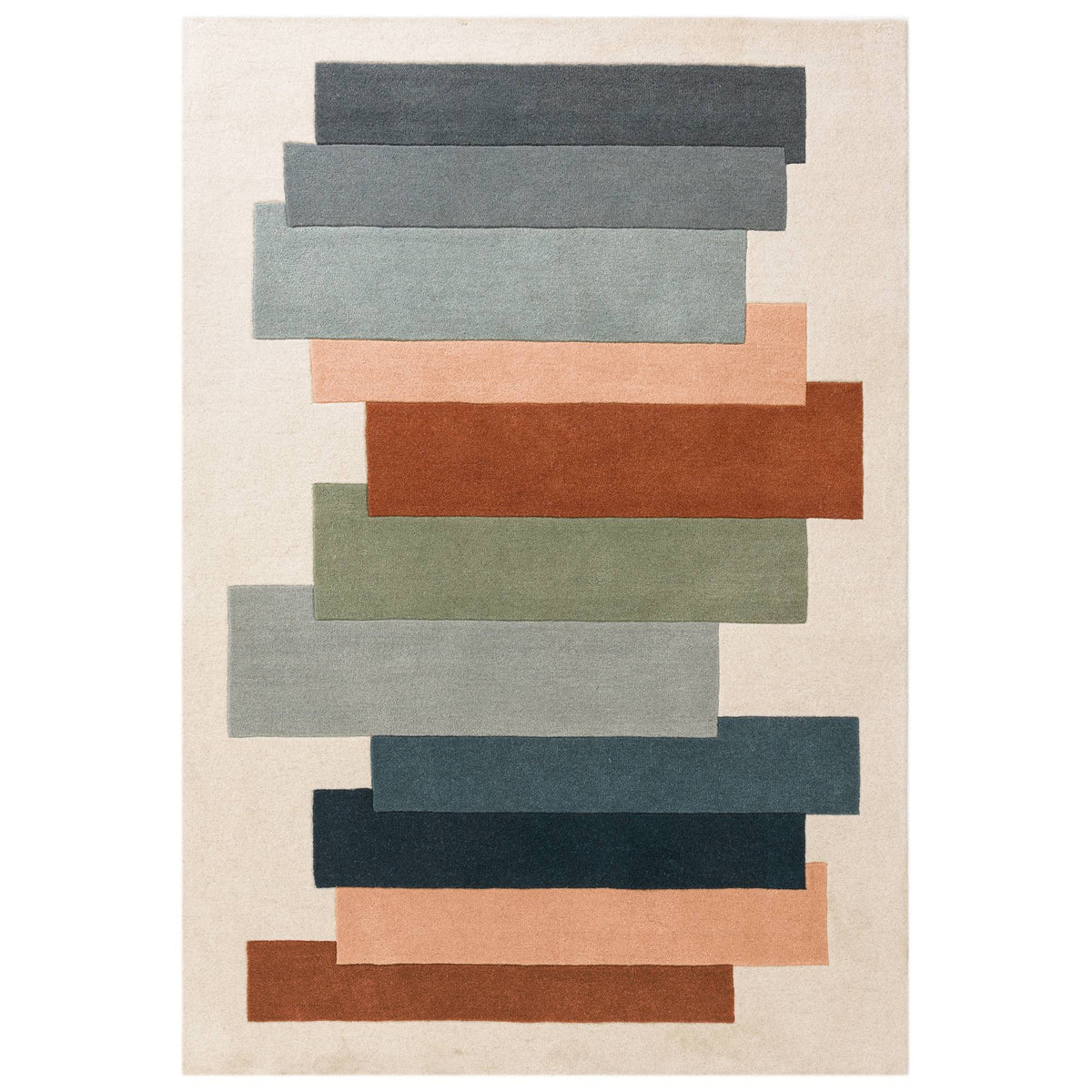 Reef RF32 Stacks Green Rug