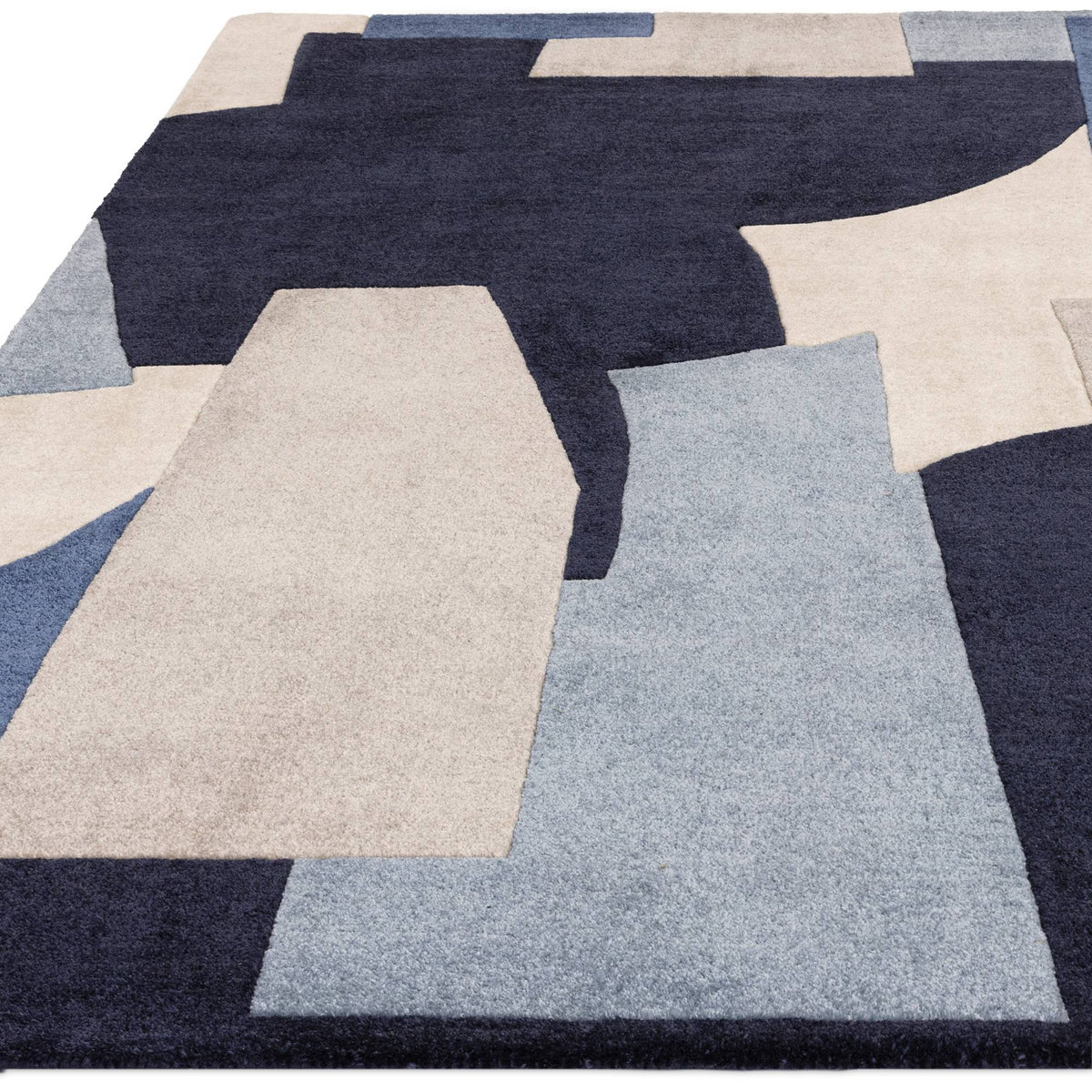 Romy 11 Element Blue Rug