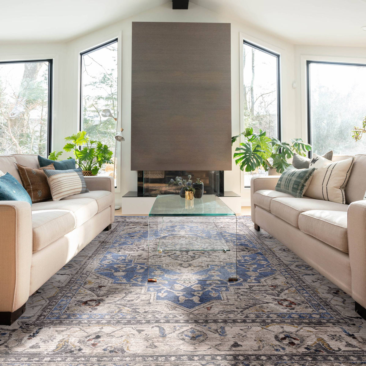 Sovereign Blue Medallion Rug